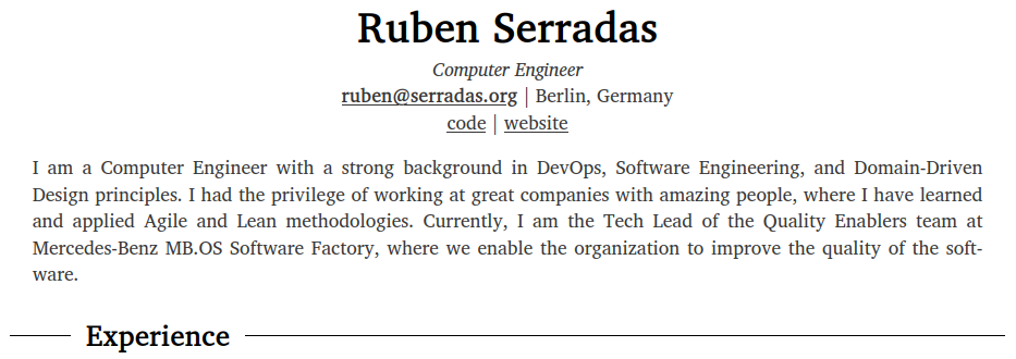 rbnjs cv Ruben Serradas Resume